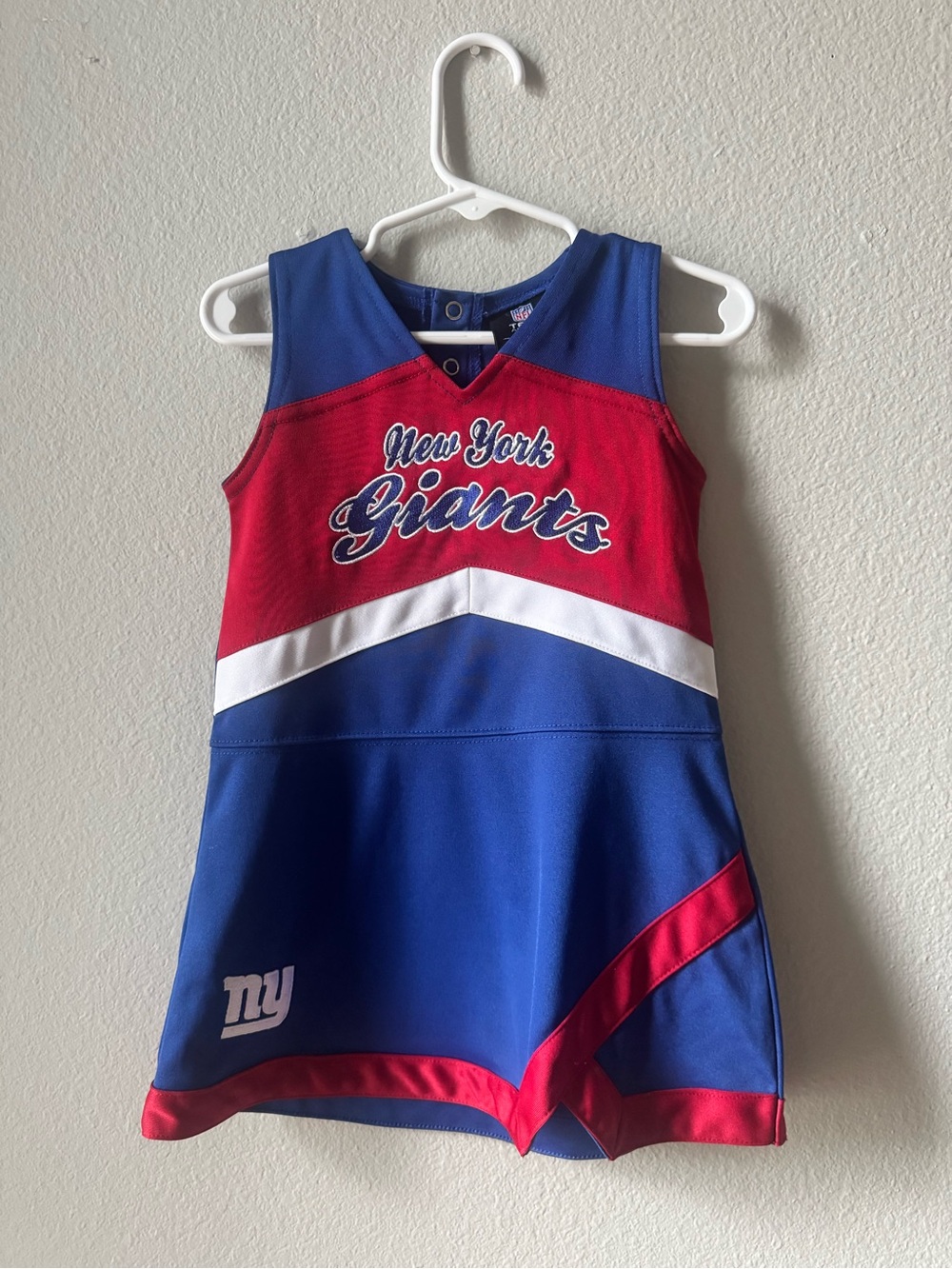 NFL New York Giants Girls Cheer Dress - Blue, Red & White